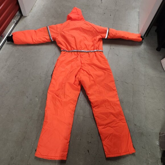 FEDEX Stan Herman Vintage Insulated Hooded Coveralls Orange Union Made XL - Picture 9 of 16